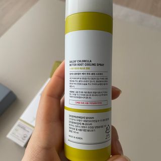 달리프 클로렐라 베러 루트 쿨링 스프레이 100ml — 5점을 준 리뷰어가 2021년 3월 올린 사용 사진