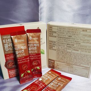 자연에온 가득담은 몽모랑시 타트체리 콜라겐 젤리스틱 — 5점을 준 리뷰어가 2021년 1월 올린 사용 사진