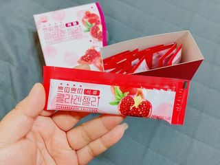 헬스업_쁘띠쁘띠석류콜라겐젤리_20g x 14포 — 5점을 준 리뷰어가 2021년 1월 올린 사용 사진