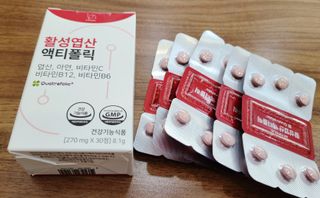 [리노브] 4세대 활성엽산 액티폴릭 270mg x 30정 — 5점을 준 리뷰어가 2022년 8월 올린 사용 사진