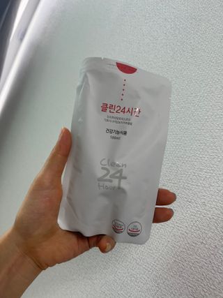 클린24시간 1BOX(5포) + 전용보틀(500ml) — 5점을 준 리뷰어가 2022년 7월 올린 사용 사진
