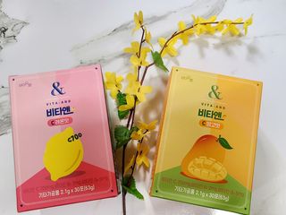 비타앤C 레몬맛, 망고맛 — 5점을 준 리뷰어가 2021년 7월 올린 사용 사진