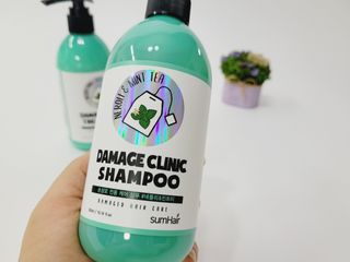 썸헤어 / SUMHAIR 썸헤어 데미지 클리닉 샴푸+트리트먼트 네롤리&민트티 — 4점을 준 리뷰어가 2021년 7월 올린 사용 사진