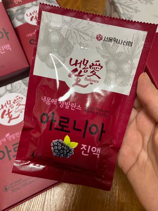 서울약사신협_내몸애생발란스아로니아_70ml x 30포 — 5점을 준 리뷰어가 2021년 6월 올린 사용 사진