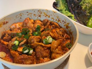(주)마니커 마니커 춘천식 닭갈비 [냉동 500g] — 4.5점을 준 리뷰어가 2022년 11월 올린 사용 사진