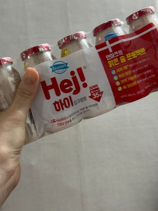 덴마크 *[구매평]하이(Hej!) 브랜드 패키지(요구르트, 그릭요거트) — 5점을 준 리뷰어가 2025년 9월 올린 사용 사진