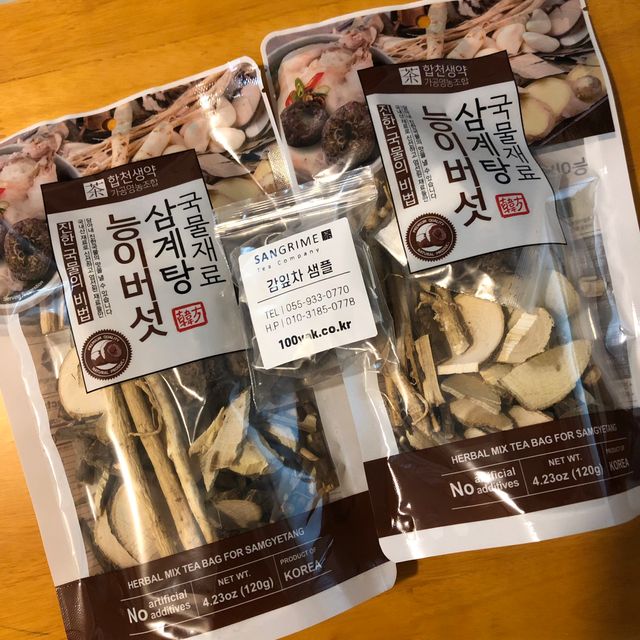 능이버섯 한방 삼계탕 국물재료 2Set 리뷰 사진