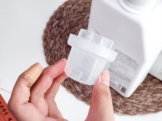 [생활공작소] 섬유유연제 + 세탁세제 1.5L 릴리향 — 4점을 준 리뷰어가 2021년 2월 올린 사용 사진
