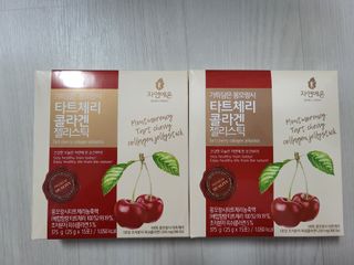 자연에온 가득담은 몽모랑시 타트체리 콜라겐 젤리스틱 — 4점을 준 리뷰어가 2021년 1월 올린 사용 사진