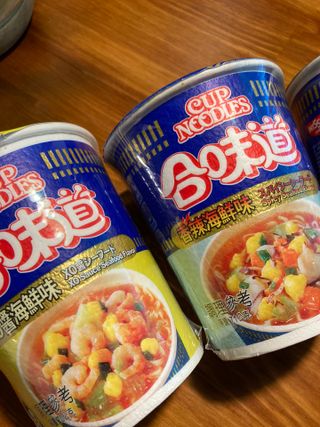 NISSIN 닛신 컵누들  4종 - 씨푸드오리지날, 씨푸드 스파이시, 씨푸드 커리, 씨푸드 XO소스 — 5점을 준 리뷰어가 2022년 12월 올린 사용 사진