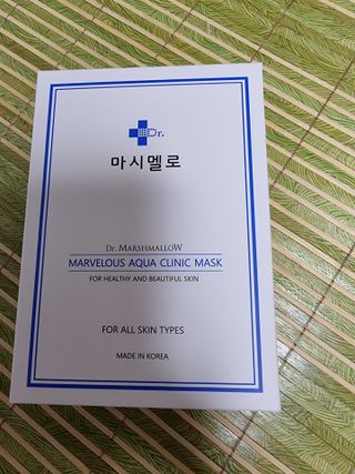 닥터마시멜로 닥터마스멜로 마블러스 아쿠아 클리닉 마스크 — 5점을 준 리뷰어가 2021년 7월 올린 사용 사진
