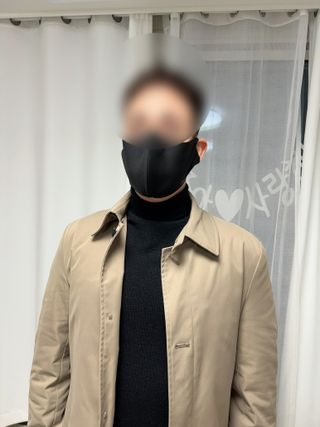 [AVAVE] 어베이브 페이스히트 스포츠 골프 방한 페이스 마스크 — 5점을 준 리뷰어가 2024년 1월 올린 사용 사진