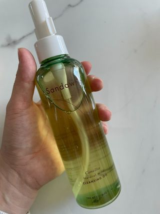 스킨큐어 산다화 순한 클렌징 동백 오일 200ml — 5점을 준 리뷰어가 2023년 3월 올린 사용 사진