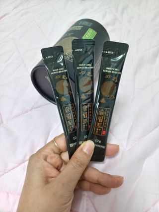 프리마인 자체 기업부설 연구소에서 찾아낸 건강한 수면의 비밀.  슬립토 플러스 30포 — 5점을 준 리뷰어가 2021년 10월 올린 사용 사진