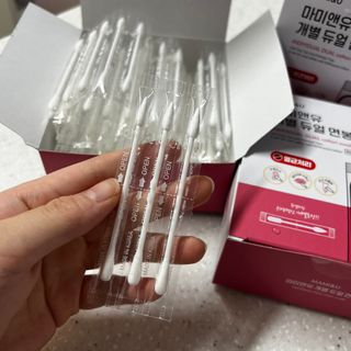 마미앤유 개별 듀얼면봉 — 5점을 준 리뷰어가 2022년 2월 올린 사용 사진