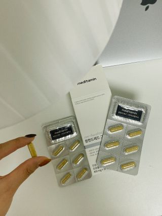 메디타민 원헌드레드 그린프로폴리스 — 5점을 준 리뷰어가 2021년 10월 올린 사용 사진