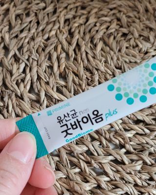프리마인 유산균 국가지정연구소 선정, 살아있는 생유산균 200억 마리의 힘. 유산균n굿바이옴플러스 — 5점을 준 리뷰어가 2021년 10월 올린 사용 사진