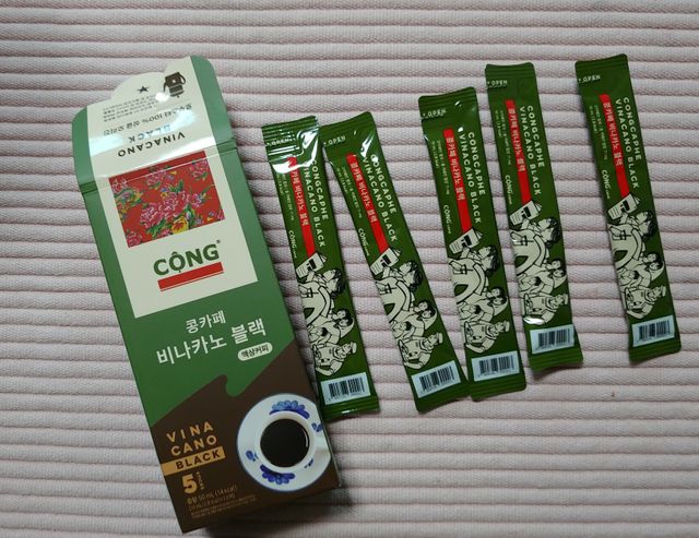 콩카페 비나카노 블랙 세트 리뷰 사진