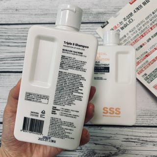 트리플에스 탈모 샴푸 275ml + 실크 트리트먼트 275ml — 5점을 준 리뷰어가 2021년 2월 올린 사용 사진