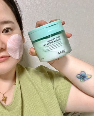닥터에프파이브 데일리 리프레쉬 필링 토닝 패드 60매 — 5점을 준 리뷰어가 2022년 5월 올린 사용 사진