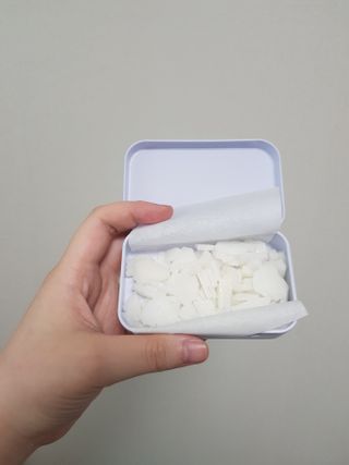 [아이스칩스] 무설탕 비건 자일리톨 캔디 7종 2개기준 — 4점을 준 리뷰어가 2021년 7월 올린 사용 사진