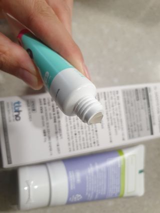 닥터데디스 안심저불소 키즈치약 (라즈베리, 청포도향 중 택 1) 60g +  여행용 미니 치약 15g — 5점을 준 리뷰어가 2022년 7월 올린 사용 사진
