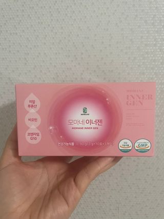 [모마네] 이너뷰티 히알루론산 비오틴 코큐텐 저분자피쉬콜라겐 - 3 g 30포 ★석류맛 — 5점을 준 리뷰어가 2021년 12월 올린 사용 사진