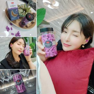 3M 소음방지 수면 귀마개 굿나잇 이어플러그 오렌지/퍼플 50쌍 — 5점을 준 리뷰어가 2023년 7월 올린 사용 사진