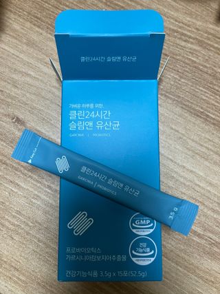 클린24시간 슬림앤유산균 1박스 (3.5g X 15포) — 5점을 준 리뷰어가 2022년 10월 올린 사용 사진