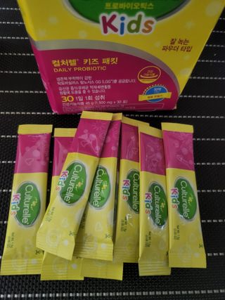 광동생활건강 [세계판매1위 유산균] 컬처렐 키즈 패킷 30포1박스 — 5점을 준 리뷰어가 2022년 7월 올린 사용 사진
