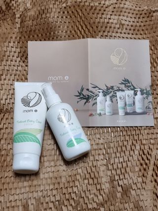 mom e 맘이 내추럴 베이비 케어 크림+바디오일 — 5점을 준 리뷰어가 2021년 2월 올린 사용 사진