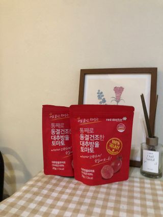 레드닥터 완숙토마토 + 통째로 동결건조한 대추방울토마토 — 5점을 준 리뷰어가 2022년 12월 올린 사용 사진