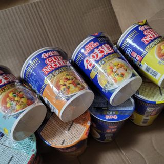 NISSIN 닛신 컵누들  4종 - 씨푸드오리지날, 씨푸드 스파이시, 씨푸드 커리, 씨푸드 XO소스 — 4점을 준 리뷰어가 2023년 1월 올린 사용 사진