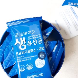 서울약사신협_프로바이오생유산균_2.5G x 100포 — 4점을 준 리뷰어가 2021년 2월 올린 사용 사진