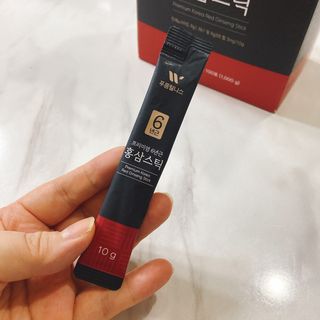 [푸름웰니스] 프리미엄 6년근 홍삼스틱 3mg x 100포 — 5점을 준 리뷰어가 2022년 4월 올린 사용 사진