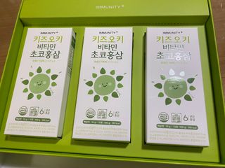 [이뮤니티플러스]우리아이 면역오키, 건강오키 _ 키즈오키 비타민초코홍삼 10포 1box — 4점을 준 리뷰어가 2022년 5월 올린 사용 사진