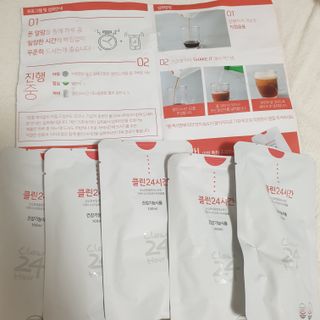 클린24시간 1BOX(5포) + 전용보틀(500ml) — 4점을 준 리뷰어가 2022년 8월 올린 사용 사진