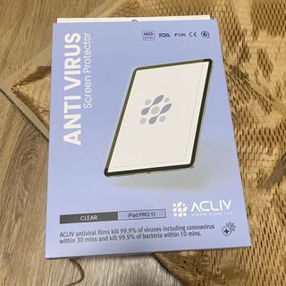아클리브 Premium 항균 항바이러스 액정 보호필름(iPad) — 4점을 준 리뷰어가 2022년 1월 올린 사용 사진