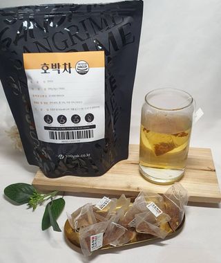 산그리메 국내산 호박차 100티백 대용량 삼각티백차 — 5점을 준 리뷰어가 2021년 7월 올린 사용 사진