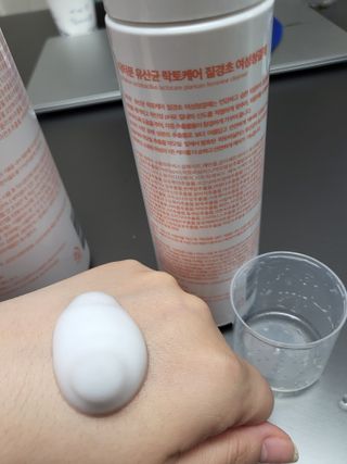 MF프리 [닥터문] 유산균 락토케어 질경초 여성청결제 200ml (폼타입) — 4점을 준 리뷰어가 2022년 7월 올린 사용 사진