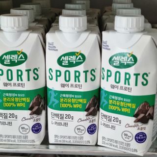 셀렉스스포츠 셀렉스 스포츠 드링크 초콜릿 _ 330ml x 12팩 — 5점을 준 리뷰어가 2021년 10월 올린 사용 사진