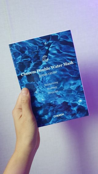 체르엠 그린 케비어 더블워터 마스크팩 5매입  2팩 — 5점을 준 리뷰어가 2021년 10월 올린 사용 사진