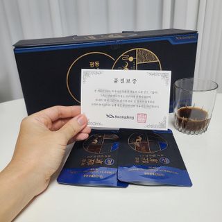 광동생활건강 [광동] 바르게 만든 녹용, 광동정녹청 — 3.5점을 준 리뷰어가 2021년 12월 올린 사용 사진
