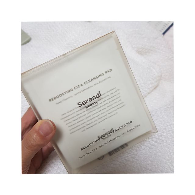 리부스팅 시카 클렌징 패드 리뷰 사진