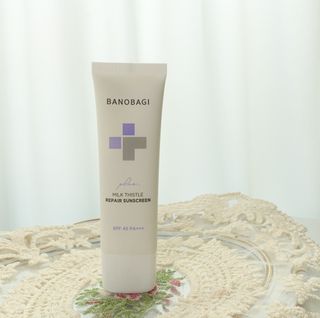 바노바기 코스메틱 바노바기 밀크씨슬 리페어 시카 선스크린 플러스 50ml — 5점을 준 리뷰어가 2023년 1월 올린 사용 사진