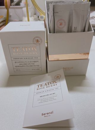 세렌디뷰티_이너뷰티 티톡스 로즈 베리 — 5점을 준 리뷰어가 2021년 5월 올린 사용 사진