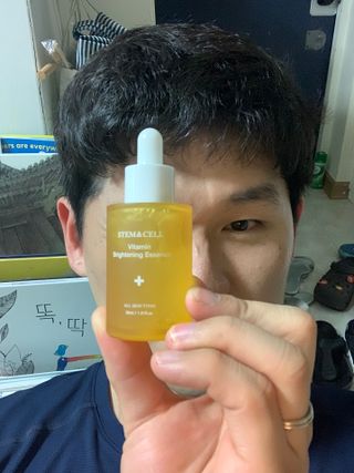 체르엠 스템앤셀 비타민 브라이트닝 에센스 30ml 1개 — 5점을 준 리뷰어가 2021년 9월 올린 사용 사진