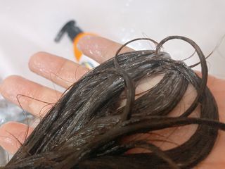 썸헤어 / SUMHAIR 썸헤어 실크 볼륨 샴푸+트리트먼트 프룻자스민티 — 5점을 준 리뷰어가 2021년 7월 올린 사용 사진