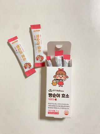 아이비웰니스 빵순이 식탁 위의 필수템! 빵순이 효소 키위맛 100포 + 석류맛 14포 (총 114포) — 5점을 준 리뷰어가 2023년 1월 올린 사용 사진