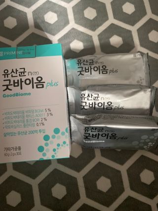 프리마인 유산균 국가지정연구소 선정, 살아있는 생유산균 200억 마리의 힘. 유산균n굿바이옴플러스 — 4점을 준 리뷰어가 2021년 9월 올린 사용 사진